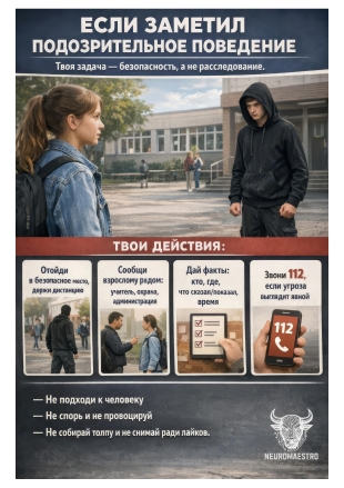 Что делать, если заметил подозрительное поведение! Что делать, если заметил подозрительное поведение!.